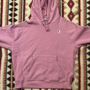 Pink-Purple Champion Hooded Sweatshirt